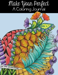 adult coloring book and coloring journal